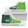 NFL Seattle Seahawks High Top Shoes