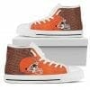 NFL Cleveland Browns High Top Shoes