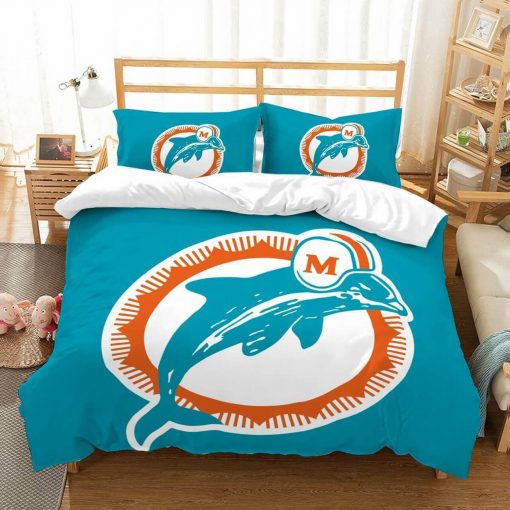 NFL Miami Dolphins Bedding Set V1