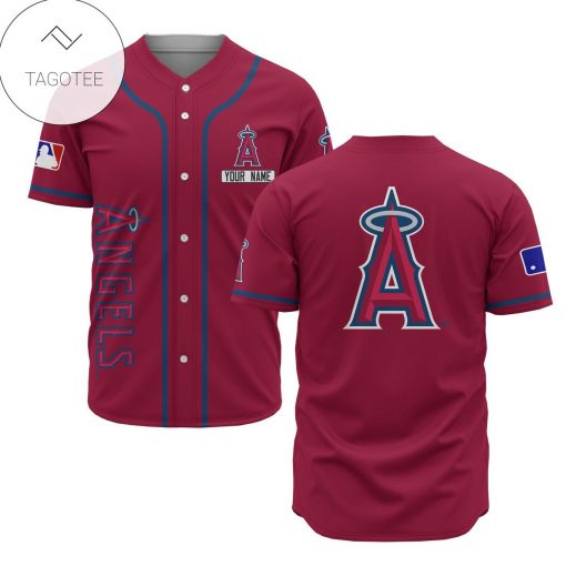 MLB Los Angeles Angels Custom Name Baseball Jersey V3