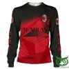 AC Milan Black Red Hawaiian Sweatshirt