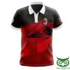 AC Milan Black Red Hawaiian Polo Shirt