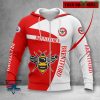 Brentford FC Custom Name Premier League Zip Up Hoodie