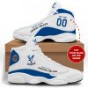 Crystal Palace FC Custom Name Number White Blue Air Jordan 13 Shoes