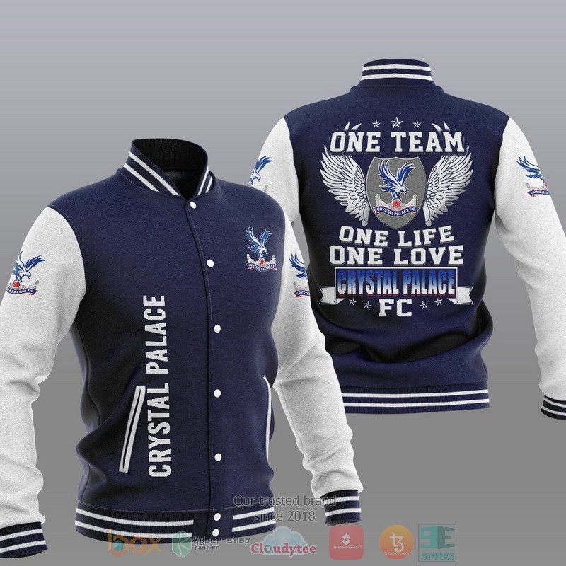 Crystal Palace FC Dark Blue One Team Baseball Jacket