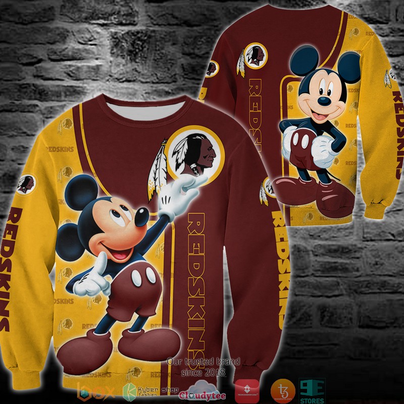 NFL Washington Redskins Mikey Mouse Edition Sweatshirt