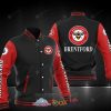Brentford FC Black Red Baseball Jacket