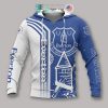 Everton FC Logo White Royal Pullover Hoodie