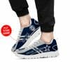NFL Dallas Cowboys Custom Name Blue Grey Running Shoes V3