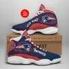 NFL New England Patriots Custom Name Colorful Air Jordan 13 Shoes