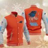 NFL Carolina Panthers Orange Iron Maiden Baseball Jacket