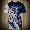NFL New England Patriots Navy White T-Shirt V5