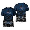 NFL New England Patriots Halloween Skull T-Shirt