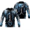 NFL Carolina Panthers Skull Smoke Zip Up Hoodie