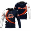 NFL Chicago Bears Curve Graphic Zip Up Hoodie