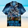NFL Carolina Panthers Mascot Blue Hawaiian Shirt
