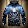 NFL New England Patriots Stone Halloween Skull Pullover Hoodie