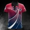 NFL New England Patriots Red Blue Polo Shirt V2