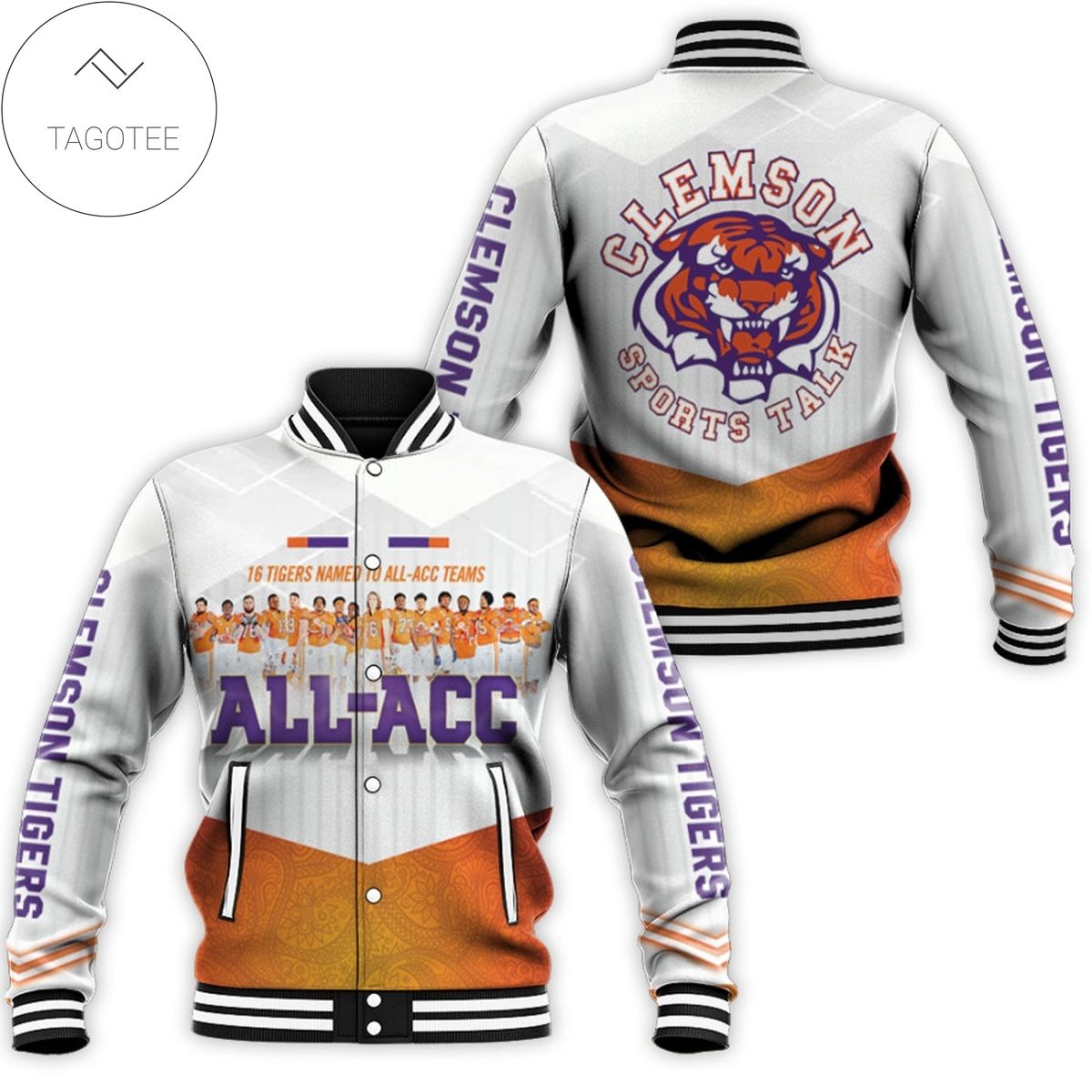NCAA Clemson Tigers Baseball Jacket V2