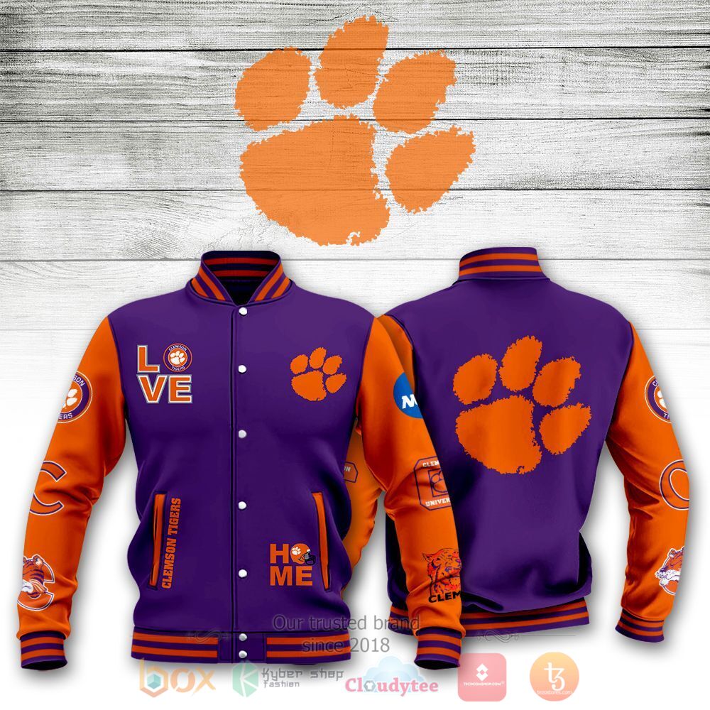 NCAA Clemson Tigers Purple Orange 
