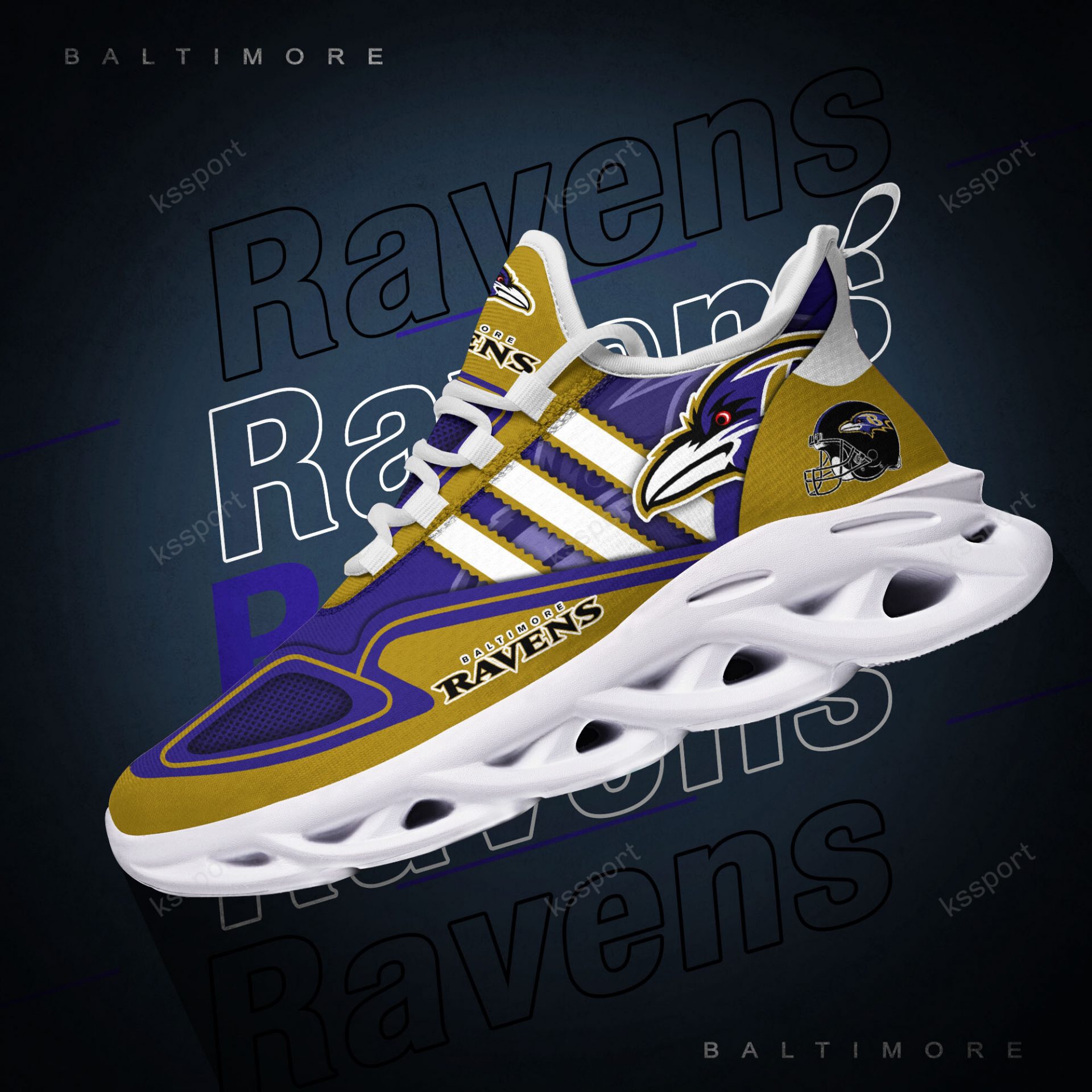 NFL Baltimore Ravens Purple Gold Max Soul Shoes V3 NFL Baltimore Ravens Purple Gold Max Soul Shoes V3
