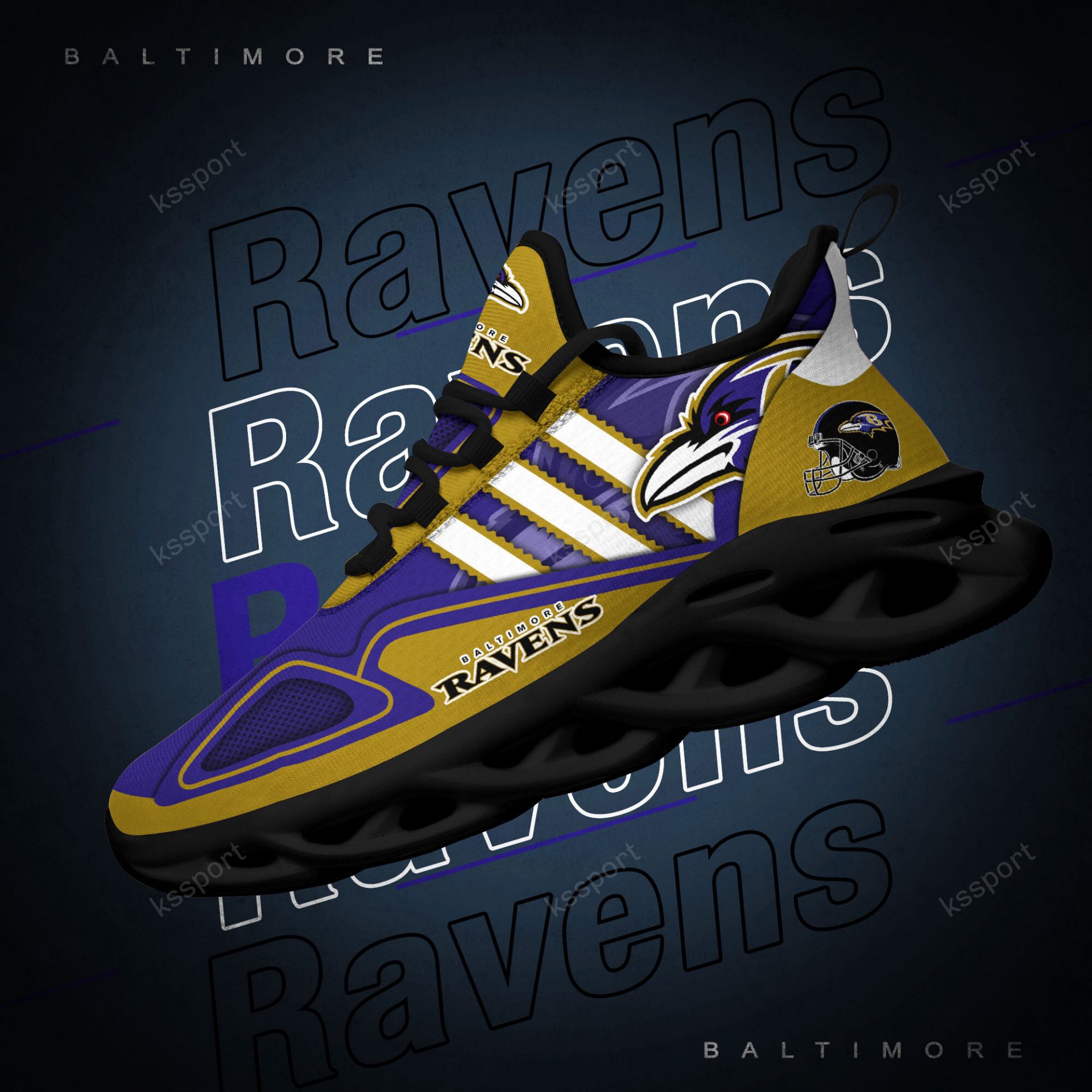 NFL Baltimore Ravens Purple Gold Max Soul Shoes V3 NFL Baltimore Ravens Purple Gold Max Soul Shoes V3