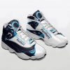 NFL Carolina Panthers Grey Black Air Jordan 13 Shoes