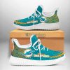 NFL Miami Dolphins Aqua Orange Reze Sneakers