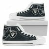 NFL Las Vegas Raiders Black High Top Shoes V2