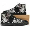 NFL Las Vegas Raiders Skull Black High Top Shoes