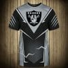 NFL Las Vegas Raiders Lightning Black Grey T-Shirt