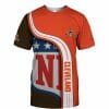 NFL Cleveland Browns Orange T-Shirt V4