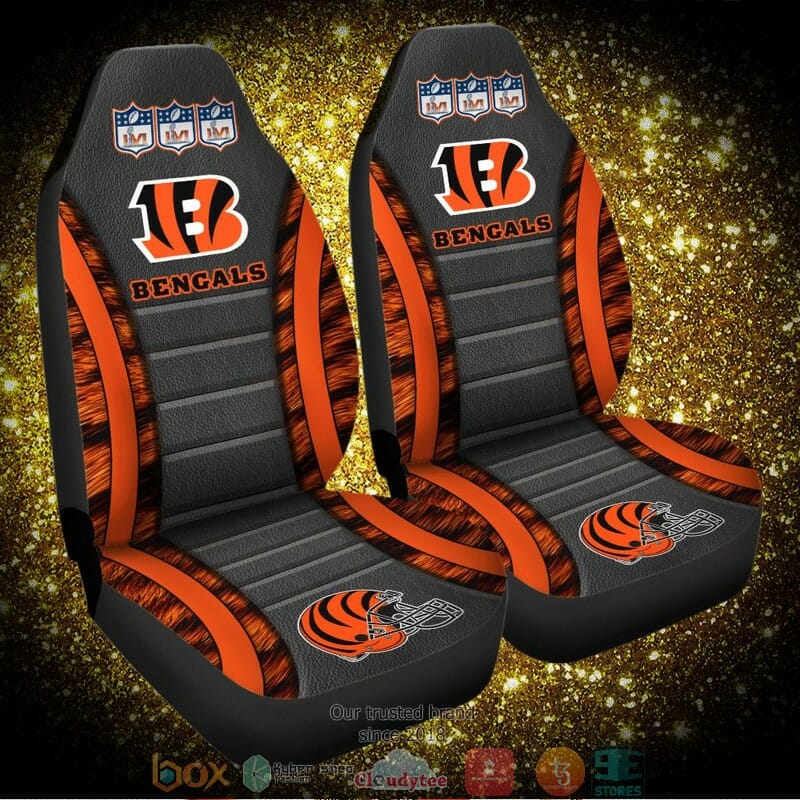 NFL Cincinnati Bengals Super Bowl LVI Orange Car Seat Covers