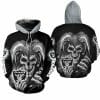 NFL Las Vegas Raiders Black Skull Demon Zip Up Hoodie