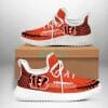 NFL Cincinnati Bengals Orange Black Reze Sneakers