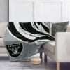 NFL Las Vegas Raiders Silver Black Fleece Blanket