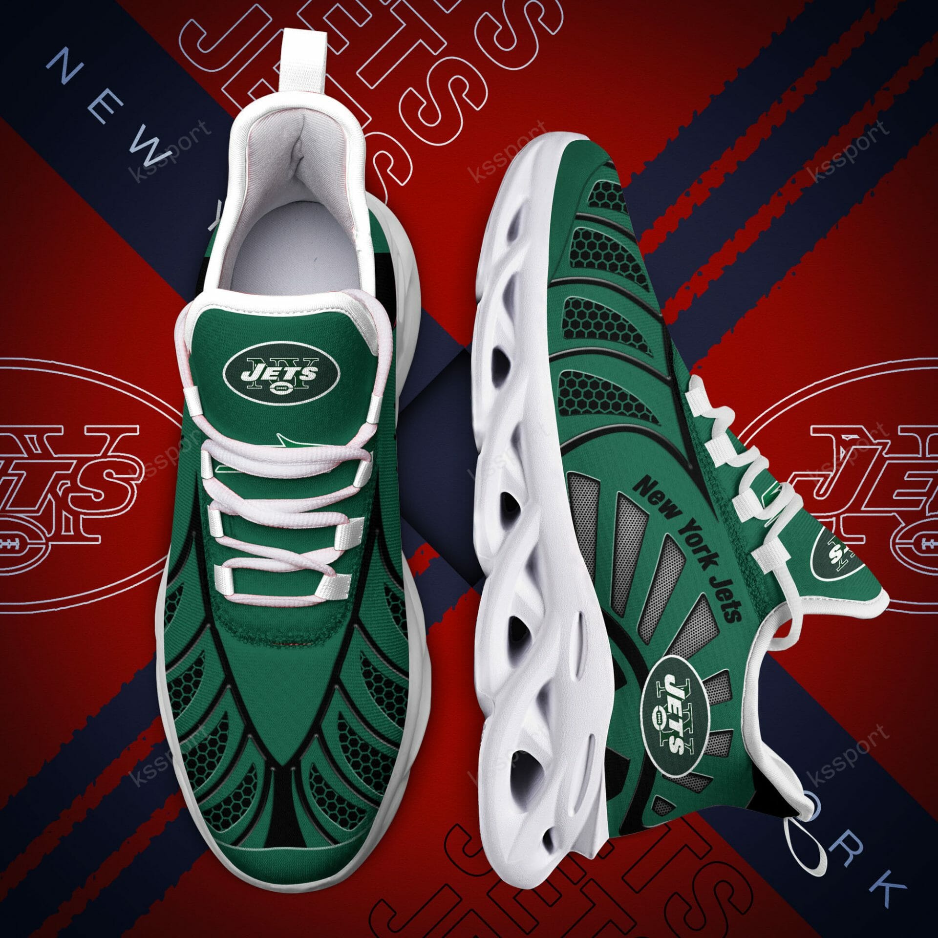 NFL New York Jets Green Max Soul Shoes NFL New York Jets Green Max Soul Shoes