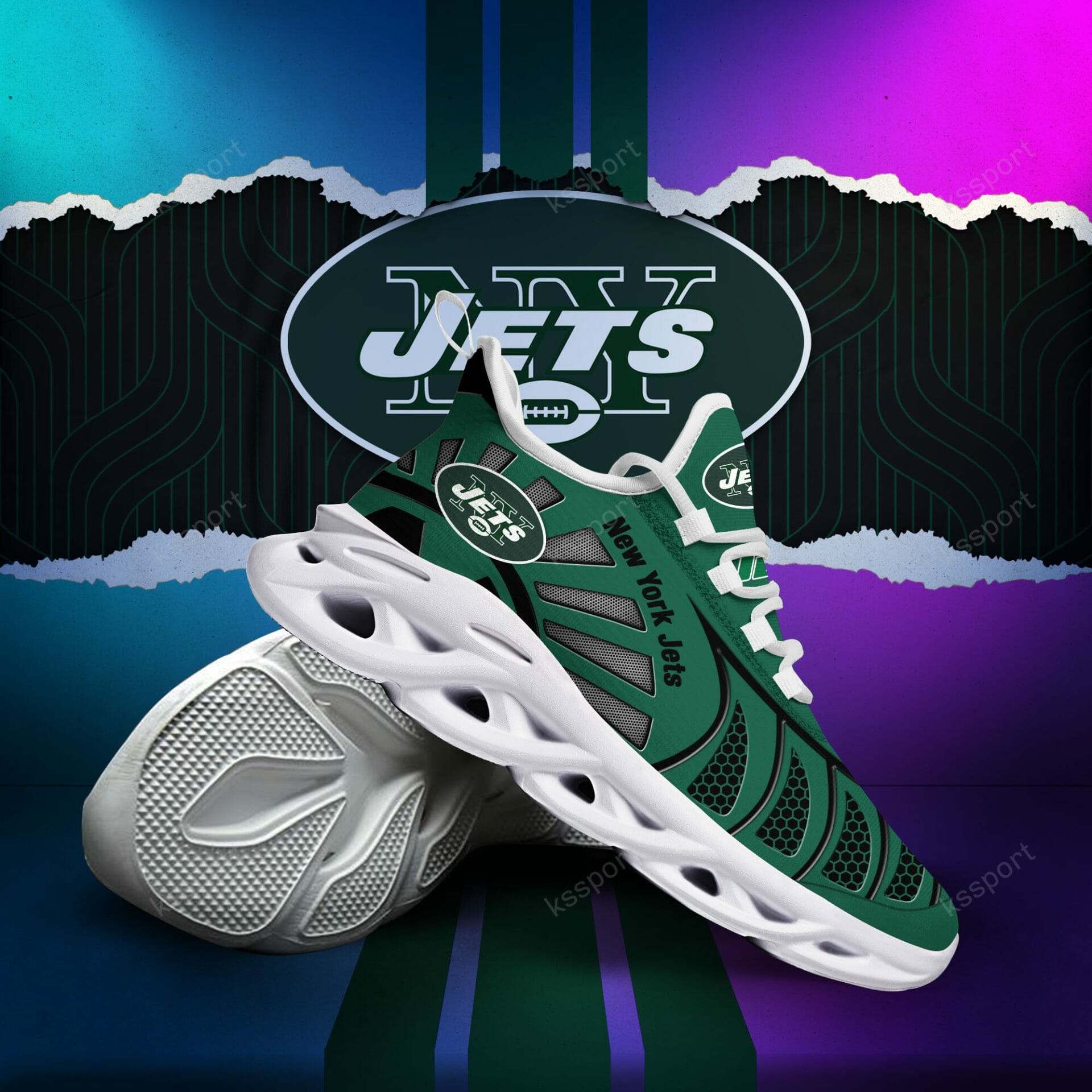 NFL New York Jets Green Max Soul Shoes NFL New York Jets Green Max Soul Shoes