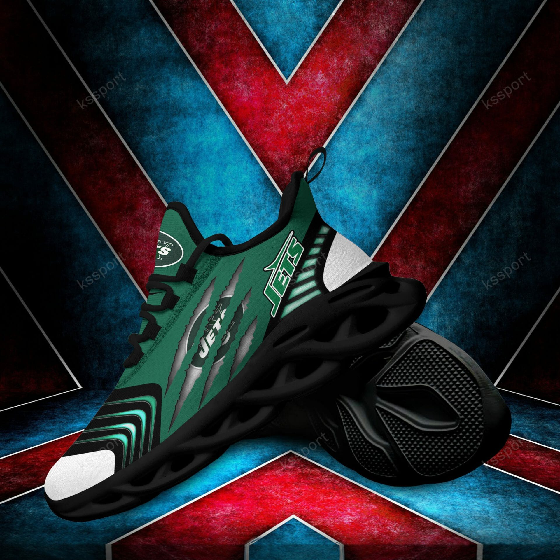 NFL New York Jets Green Black Max Soul Shoes NFL New York Jets Green Black Max Soul Shoes