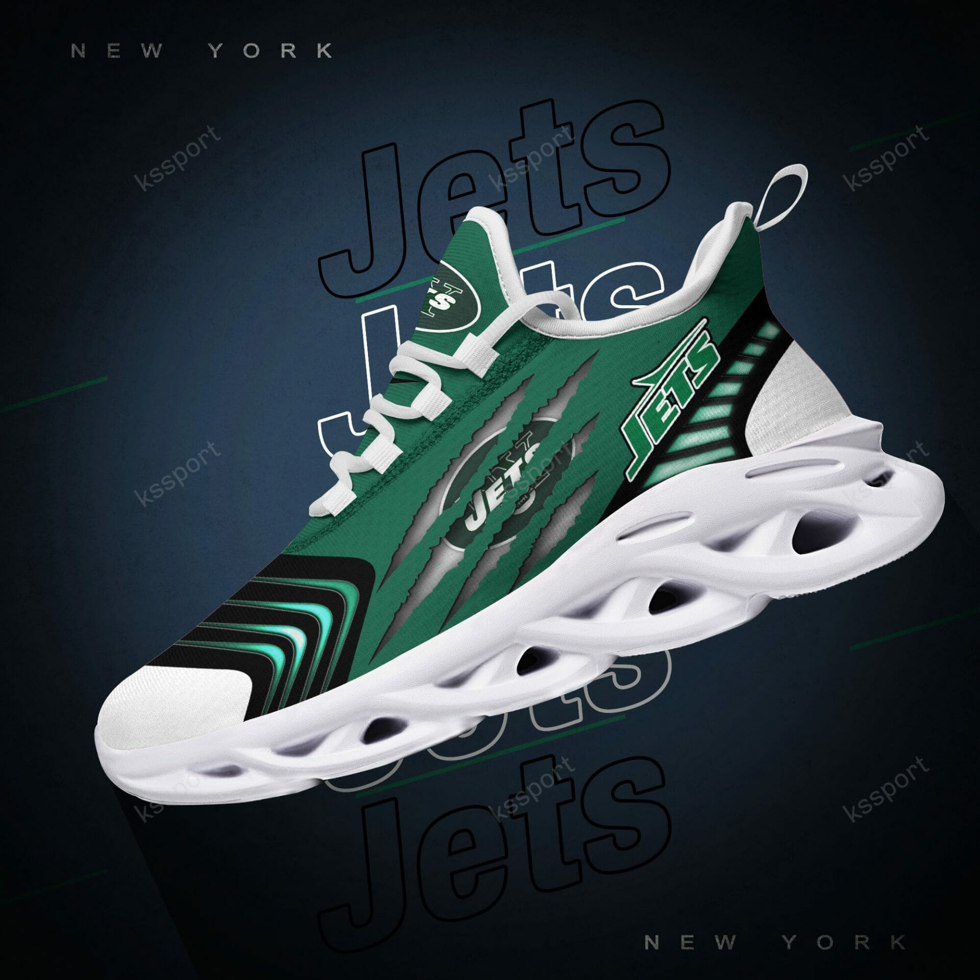 NFL New York Jets Green Black Max Soul Shoes NFL New York Jets Green Black Max Soul Shoes