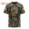 NFL Cleveland Browns Custom Name Number Forest T-Shirt