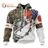 NFL Cleveland Browns Custom Name Number Fish Zip Up Hoodie