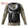 NFL Cleveland Browns Custom Name Number Punisher Skull Sweatshirt