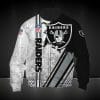 NFL Las Vegas Raiders Black White Bomber Jacket V2