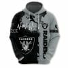 NFL Las Vegas Raiders Black Silver Pullover Hoodie