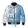 Manchester City White Blue Moonchester Bomber Jacket