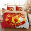 Manchester United Red White Bedding Set