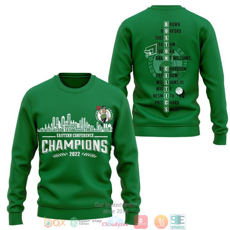 NBA Boston Celtics Green Players Name Eastern Conference Champions 2025 Sweatshirt