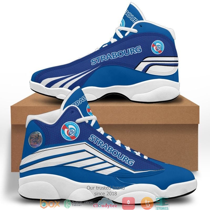 RC Strasbourg Alsace Blue Air Jordan 13 Shoes