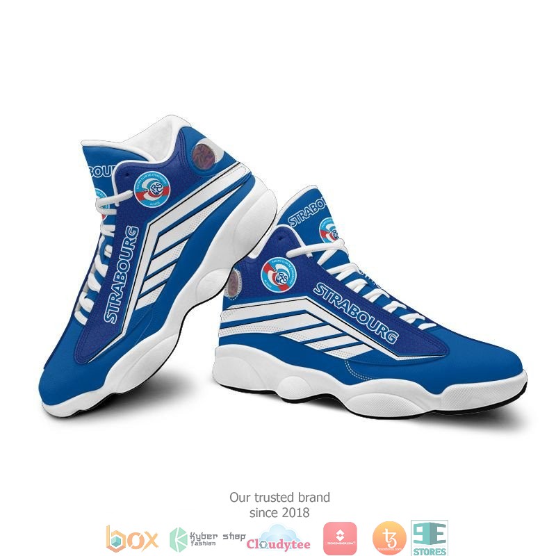 RC Strasbourg Alsace Blue Air Jordan 13 Shoes